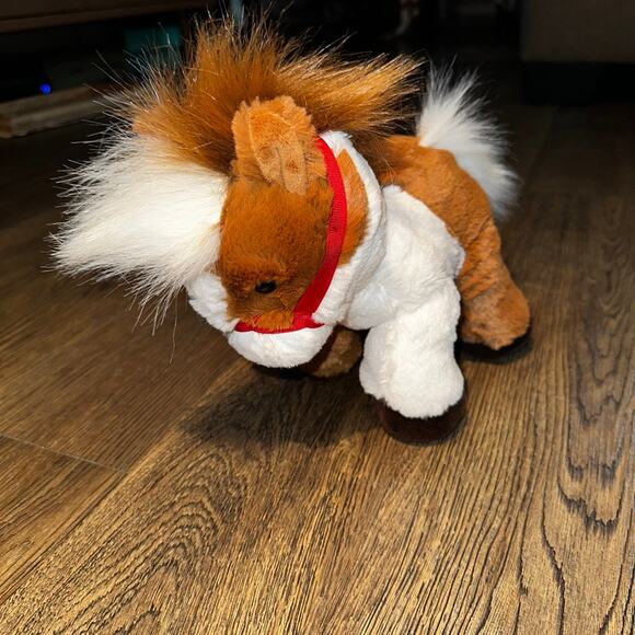 BREYER Bridle Buddies Pinto Plush Horse Pony White Brown 9" Weighted Soft - Picture 2 of 10